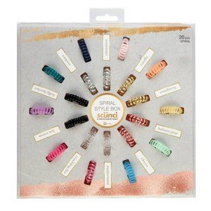 Scunci Spirals - Jewel Tone - 20pk